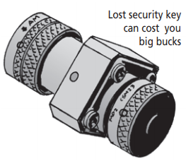 AVR-2B SCM: lost security key can cost big bucks