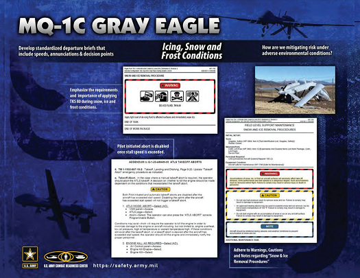 MQ-1C Gray Eagle Winter Safety