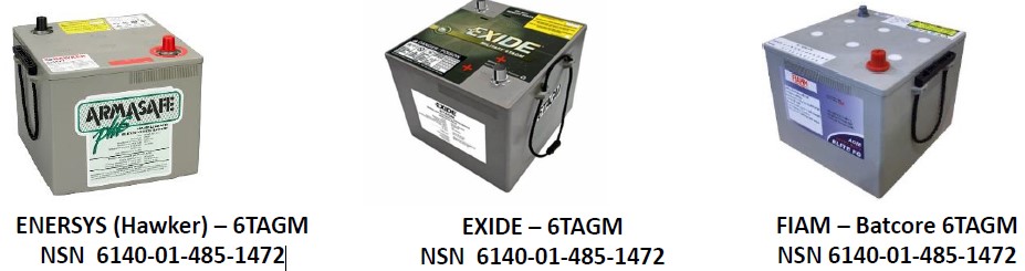 NSN 6140-01-485-1472 applies to all three of these batteries