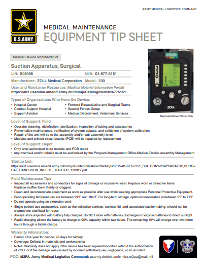 Surgical Suction Apparatus Tip Sheet