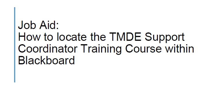 TMDE Job Aid